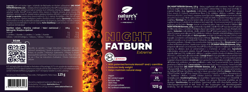 Nature's Finest Night FatBurn Extreme | Weight Loss Supplement to Slim Fast | Fat Burner with Morosil, L-carnitine and Valerian | Lose Weight While You Sleep 1 - BeesActive Australia