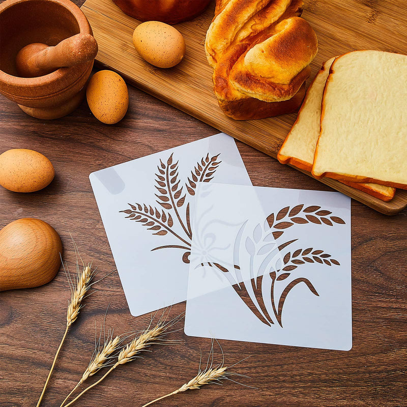 12 Pieces Stencil for Bread Artisan Bread Stencils Baking Stencil Set Cook Stencil Baking Template Bread, Cake, Pie, or Cookie Stencils Template Mold for Decorating, 12 Styles - BeesActive Australia