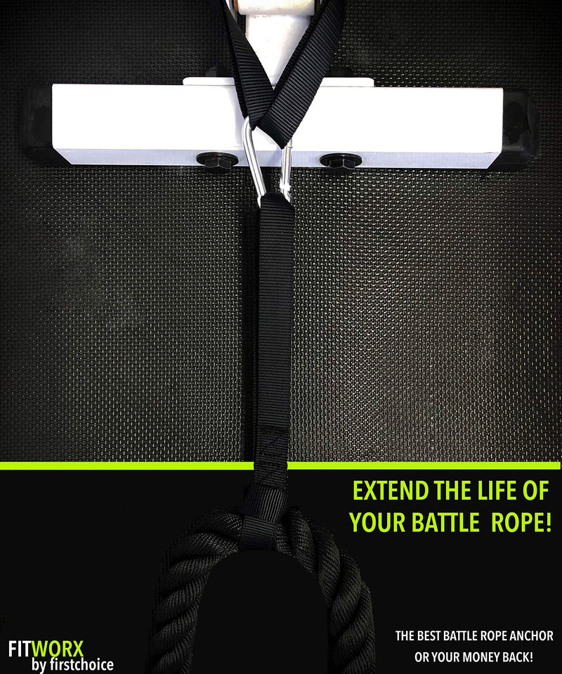 RadBizz Battle Rope Anchor Strap Kit with Bonus Battle Rope Workout Guide- FitWorx - BeesActive Australia