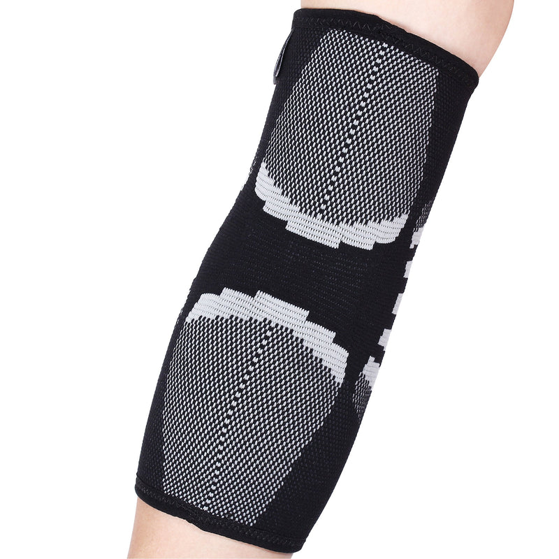 Nordic Lifting Elbow Compression Sleeves (1 Pair) - Support for Tendonitis Prevention & Recovery - 1 Year Warranty (Large) Large - BeesActive Australia