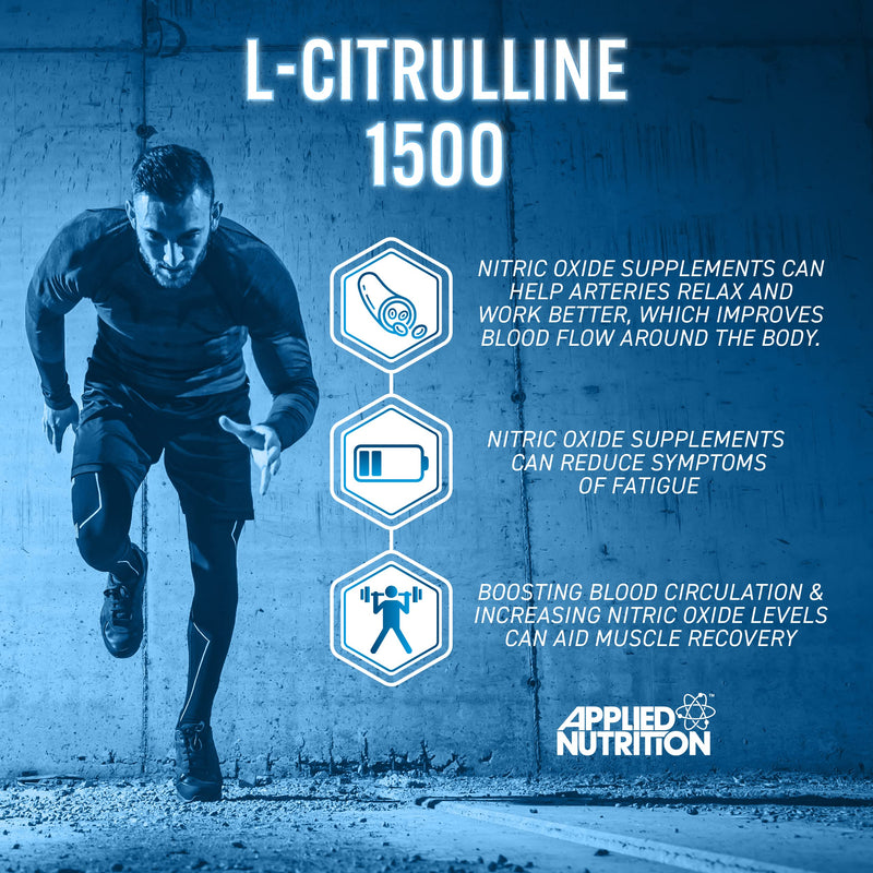 Applied Nutrition L-Citrulline 1500-1500mg L Citrulline Per Serving, Citrulline Capsules for Muscle Pump, Muscle Recovery Supplement, Increases Levels of L-Arginine and Nitric Oxide - 60 Servings - BeesActive Australia