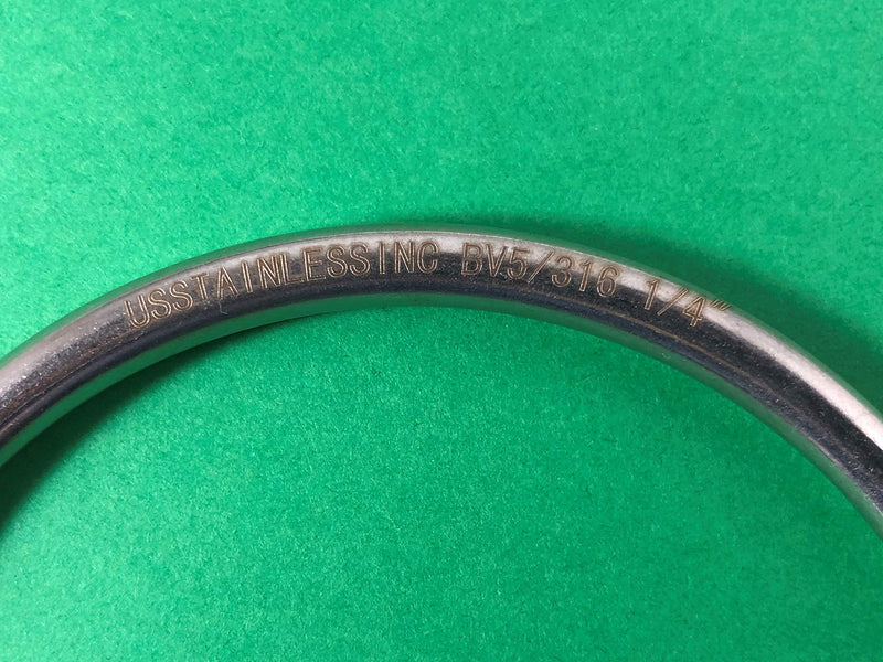 [AUSTRALIA] - Stainless Steel 316 Round Ring Welded 6mm x 80mm (1/4" x 3 3/16") Marine Grade 