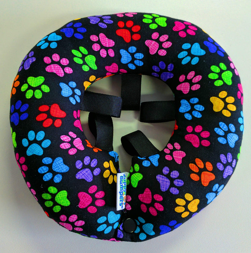 Puppy Bumpers Rainbow Paws 10-13" Made in USA 100% Cotton Stuffed Safety Fence Collar to Keep Your pet Safely on The Right Side of The Fence. - BeesActive Australia