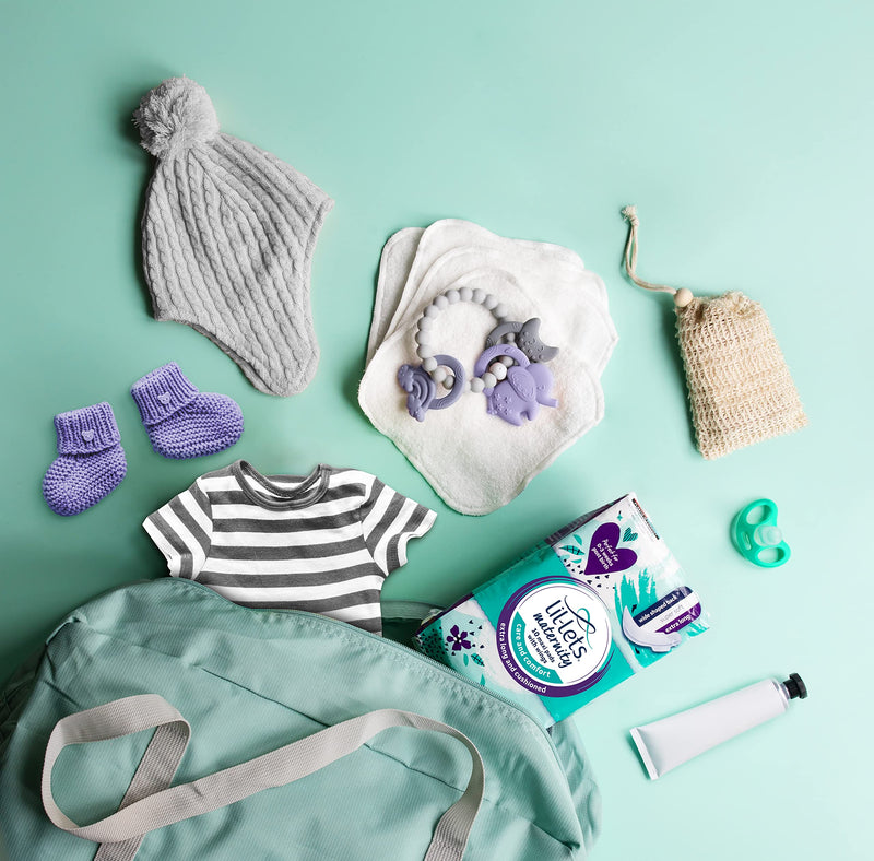 Lil-Lets Maternity Pads, Extra Long Maxi Thick Towels X 30, With Wings, 3 Packs of 10 Pads, Postpartum / After Birth Essential, Super Absorbent for Heavy Flow, Contoured Shape, Fragrance Free Maternity Maxi Pads - BeesActive Australia