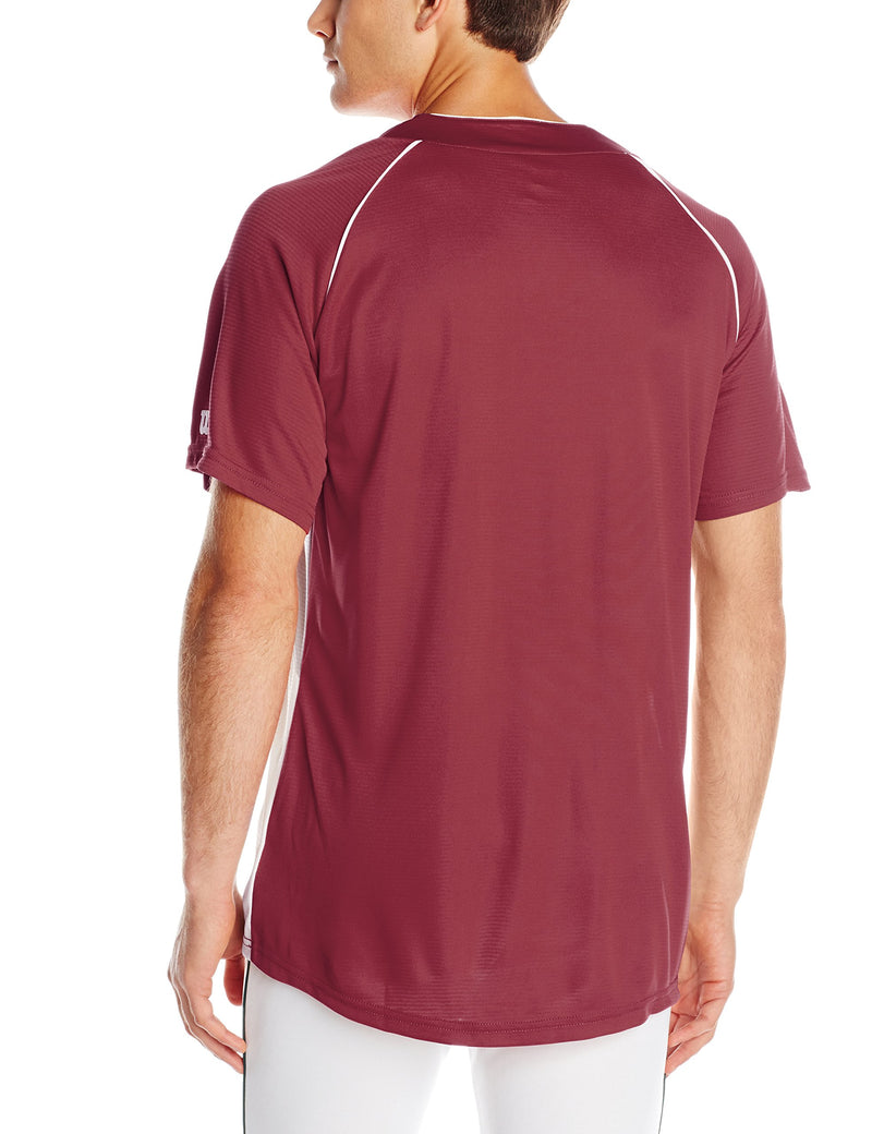 [AUSTRALIA] - Wilson Sporting Goods Double Bar Mesh 2-Button Jersey Youth Small Cardinal 