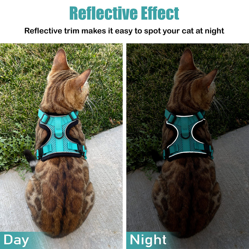 Mewo Cat Harness and Leash - Soft, Comfortable, Reflective, Sleek, & Adjustable, for a Safe & Snug Fit Extra Small - Kitten - BeesActive Australia