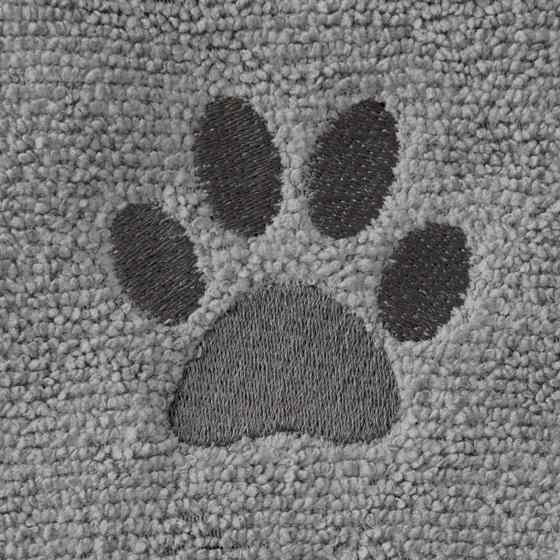 Ritz 82351 Embroidered Microfiber Pet Towel, Small, 3 Pieces, Paw Spa Grey Small (Pack of 3) - BeesActive Australia