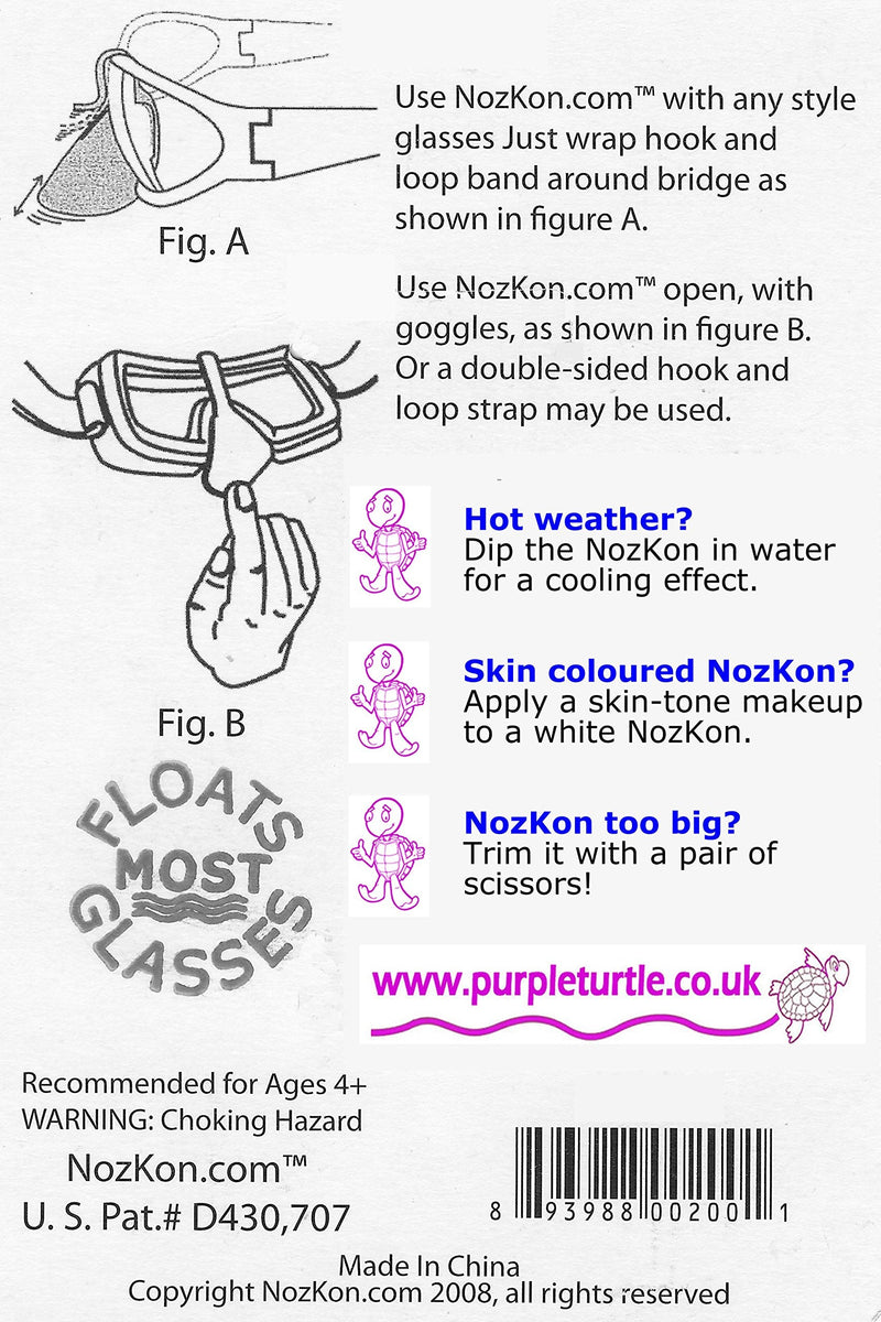 Nozkon Standard Nose Shield Twin Pack - Black - Sun and Wind Protection for Your Nose. - BeesActive Australia