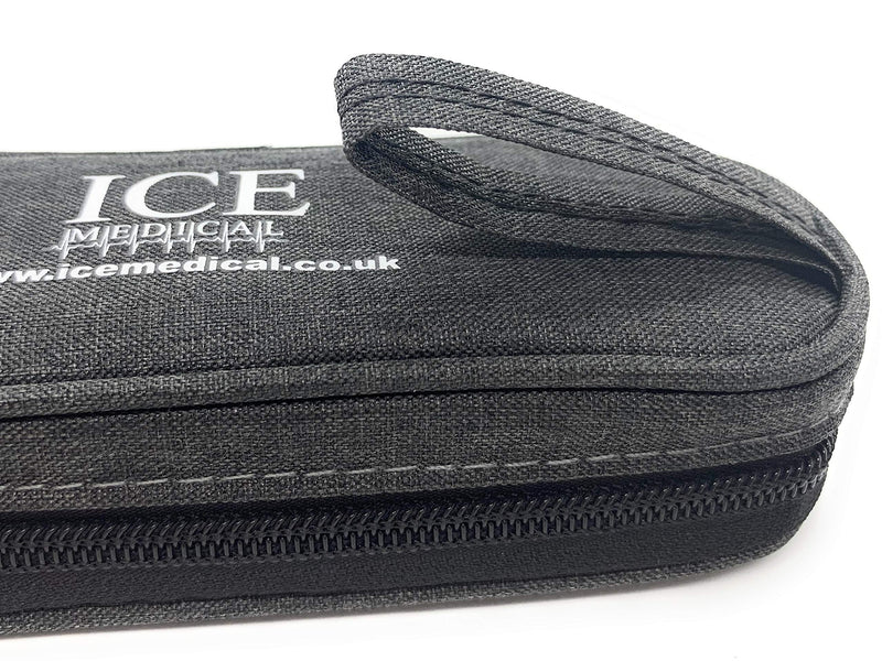 ICE Medical Black/Grey Twin Epipen Syringe Case/Bag - Allergies, Diabetes, Inhalers, Syringes, Insulin etc - BeesActive Australia