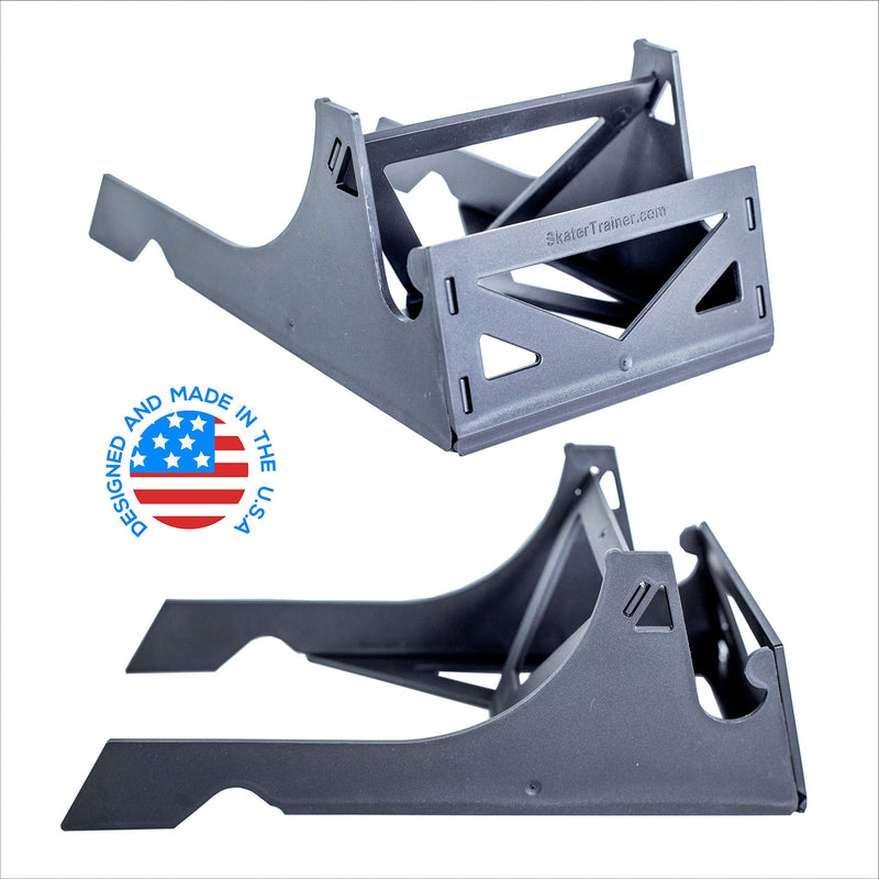 SKATERTRAINER Origami Skateboard Stand- A Skate Board Holder by Skater Trainers - Store and Display - Keep Boards Off The Wall - A Great Rack Display for That Made in The USA - Parents Love These - BeesActive Australia