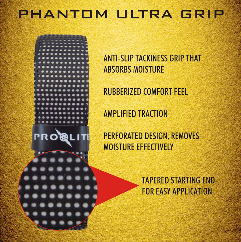 PROLITE Phantom Ultra Grip - Perfect for Tennis, Pickleball Paddles, Racquetball, Squash, Platform Tennis, Badminton and More - BeesActive Australia