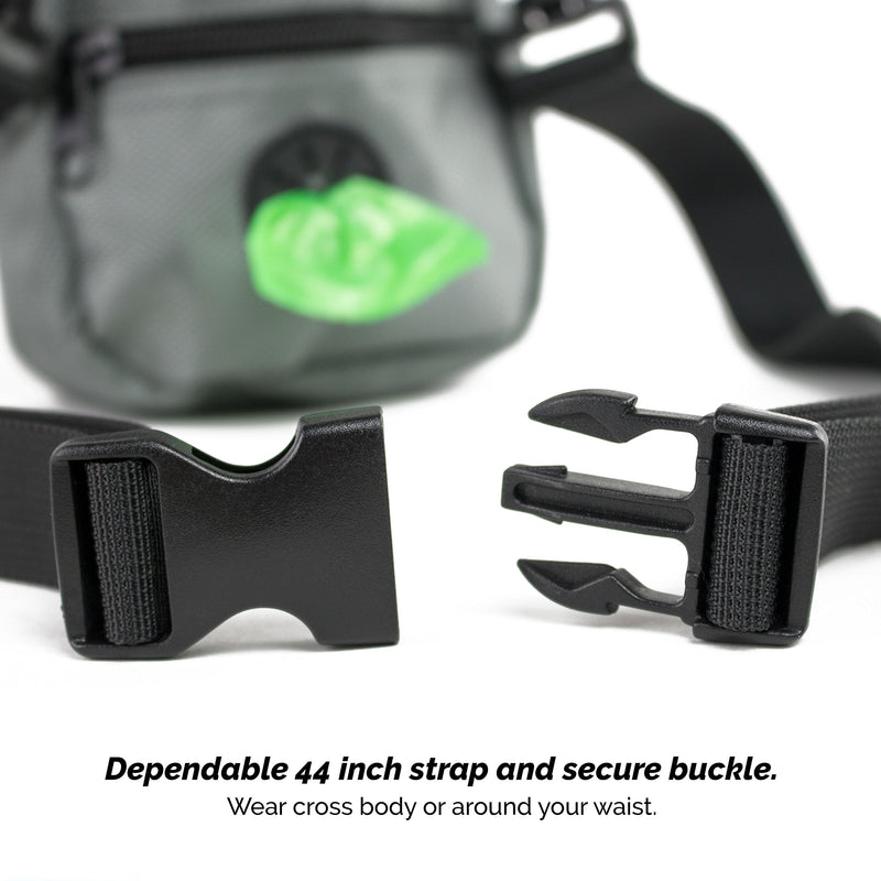Tuff Mutt Dog Treat Pouch for Training with Poop Bag Dispenser, Includes 1 Roll of Earth Rated Pet Waste Bags, Metal Clip, Adjustable Waist Belt Makes it Easy to Carry Treats, Kibble and Accessories - BeesActive Australia