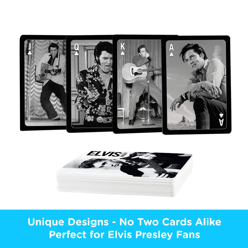 [AUSTRALIA] - Aquarius Elvis Black And White Playing Cards 