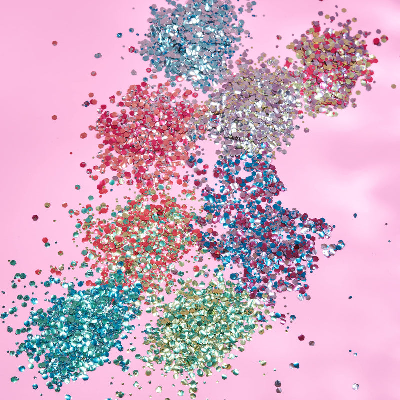 Mystic Bio Biodegradable Eco Chunky Glitter by Moon Glitter - 100% Cosmetic Bio Glitter for Face, Body, Nails, Hair and Lips - 3g - Champagne - BeesActive Australia