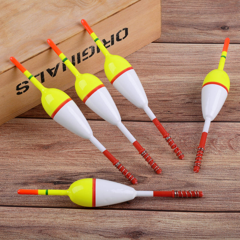 OROOTL Fishing Floats and Bobbers Balsa Wood Slip Spring Bobbers Oval Stick Floats for Crappie Panfish Walleye Fishing Tackle Accessories 10pcs 5g - 5.63in*1.97in*0.91in - 10pcs - BeesActive Australia