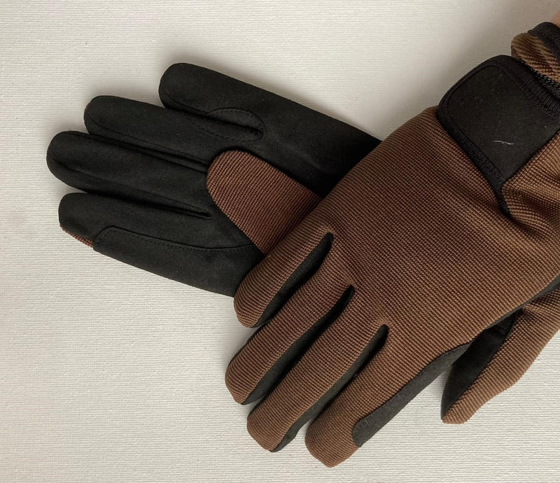 Youth Equestrian Gloves for Girls & Boys Children Gloves All Weather Outdoor Sports Gloves Horse Riding 6 - 8 Years Brown - BeesActive Australia