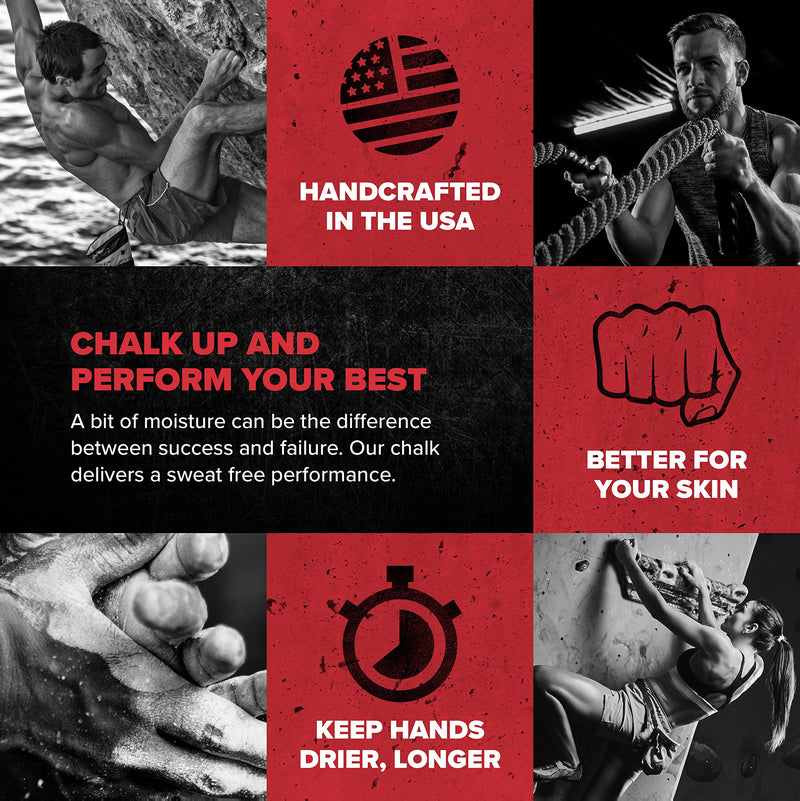 Friction Labs Premium Sports Chalk for Rock Climbing, Weight Lifting, Gymnastics, Tennis & More - Long Lasting Grip, Healthier Skin, Better Overall Performance - Endorsed by 100+ Pro Athletes 10 oz Super Chunky Texture - Bam Bam - BeesActive Australia