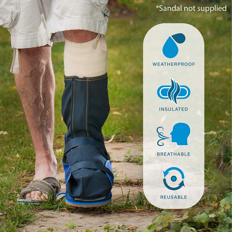 LimbO Outcast Weatherproof Outdoor Cast and Dressing Protector For Foot (F510 - UK Shoe Size 6 - 10) F510 - UK Shoe Size 6 - 10 - BeesActive Australia