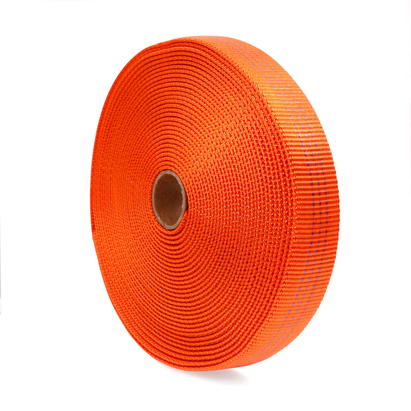 [AUSTRALIA] - GM CLIMBING Nylon Tubular Webbing Tape 4000lb Heavy Duty for General Outdoor Application 1" x 30Ft / 10 Yards Orange 30feet 