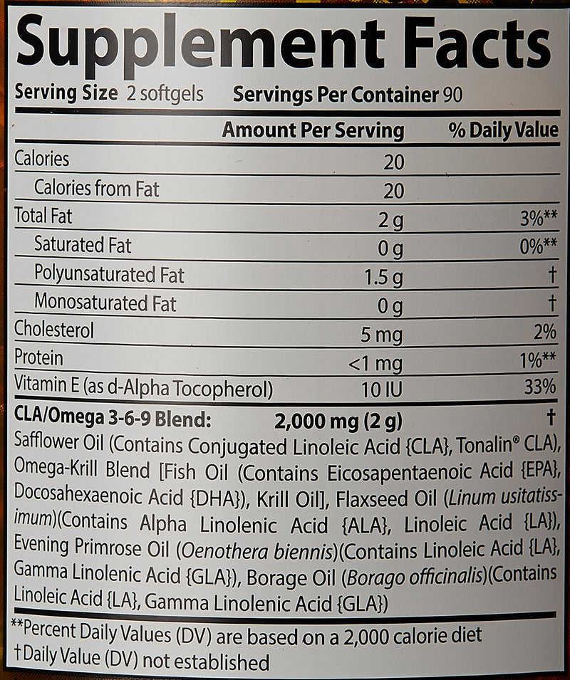 Censor - Fat Loss and Body Toner with CLA, Fish Oil, Safflower and Omega 3-6-9 Blend - Dietary Supplement for Improved Energy, Metabolism and Health - 180 Softgels - BeesActive Australia