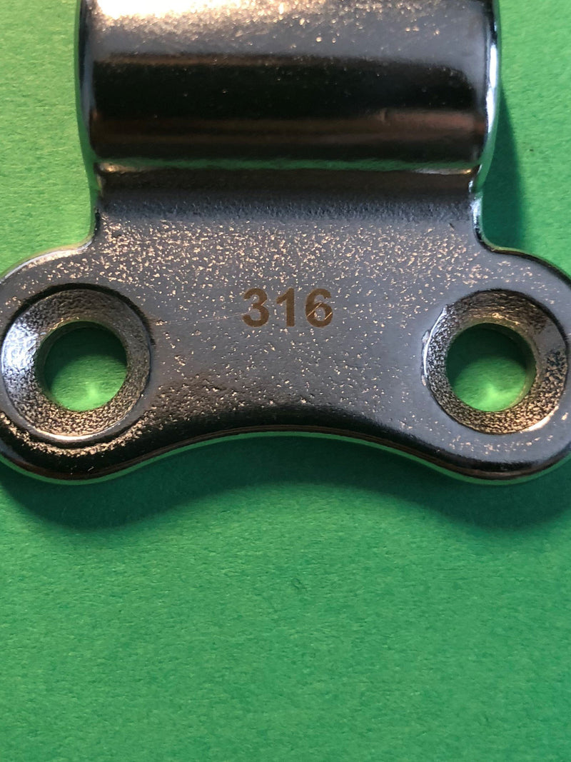 [AUSTRALIA] - Stainless Steel 316 Folding Pad Eye D Ring Tie Down 44mm x 51mm Marine Grade 