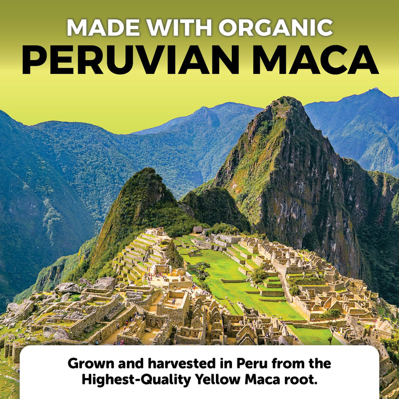 Peruvian Maca Root Supplement for Women & Men, 500mg - Traditionally Used to Support Sexual Well-Being, Stamina & Endurance - 250 Yellow Maca Root Powder Capsules - BeesActive Australia