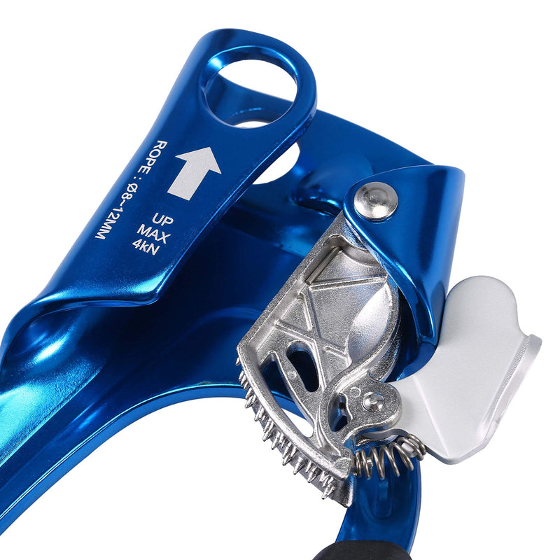 WILDKEN Climbing Hand Ascender Outdoor Mountaineering Tree Arborist Climbing Rappelling Equip Hand Ascender for 8-12MM Rope Left Right Hand Ascender Blue 2 - Right - BeesActive Australia