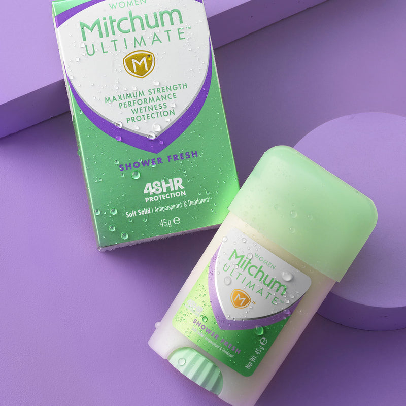 Mitchum Ultimate Women 48HR Protection Soft Solid Cream Stick Deodorant & Anti-Perspirant, Shower Fresh, 45 g - BeesActive Australia