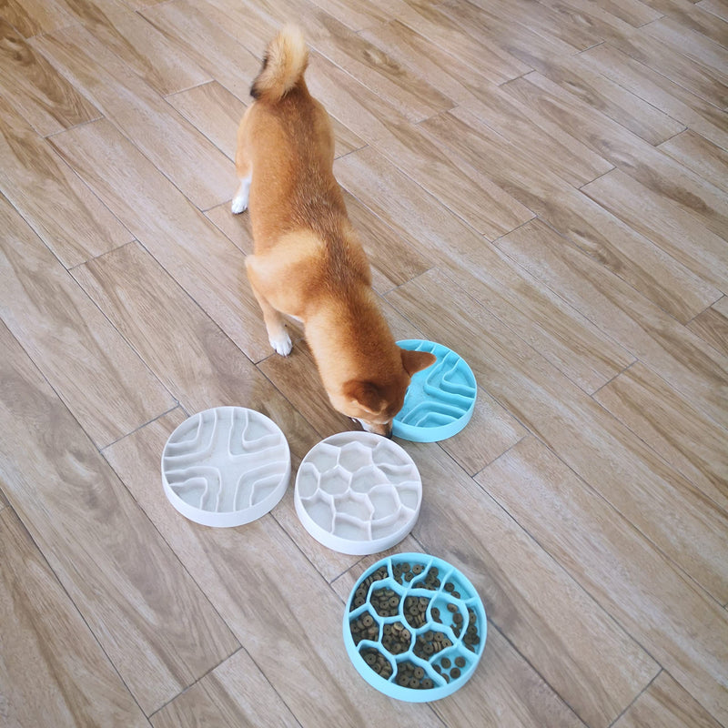 8 Inch Slow Feeder Dog Bowl, Dog Bowl, Maze Pet Bowls,Cat Bowls, Anti Gulping Healthy Eating, Slow Feeder Pet Bowl, Slow Eating Healthy Design for Small Medium Size Dogs & Cats Primary color - BeesActive Australia