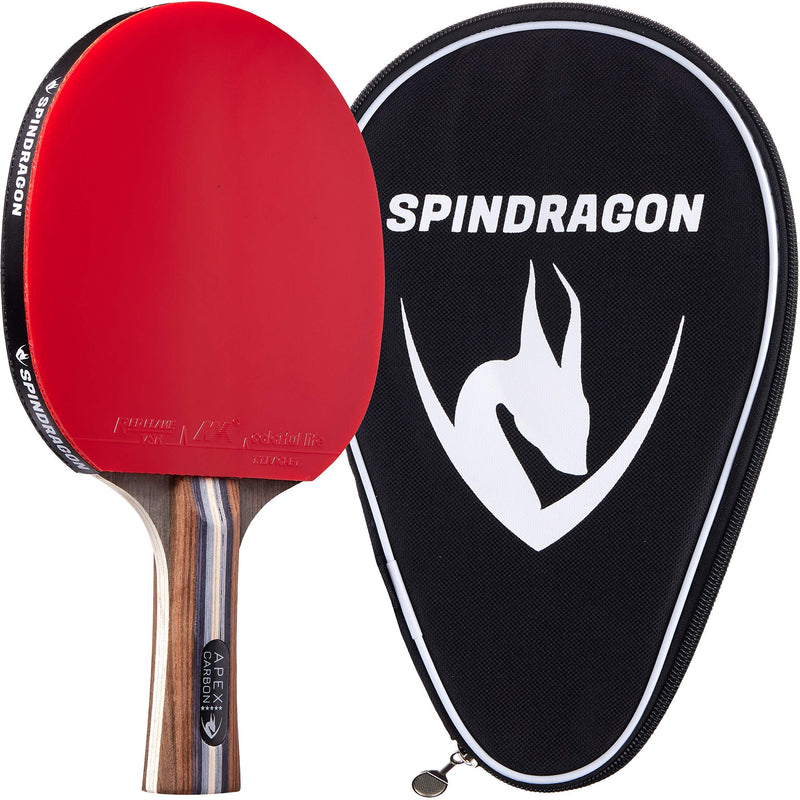 Spindragon Apex Carbon Professional Ping Pong Paddle - Performance Table Tennis Racket with Case to Enhance Your Game - BeesActive Australia