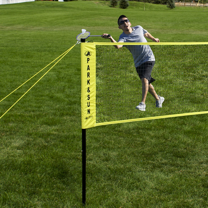 Park & Sun Sports Portable Indoor/Outdoor Badminton Net with Rope Cable Top, 21' L x 30" H - BeesActive Australia