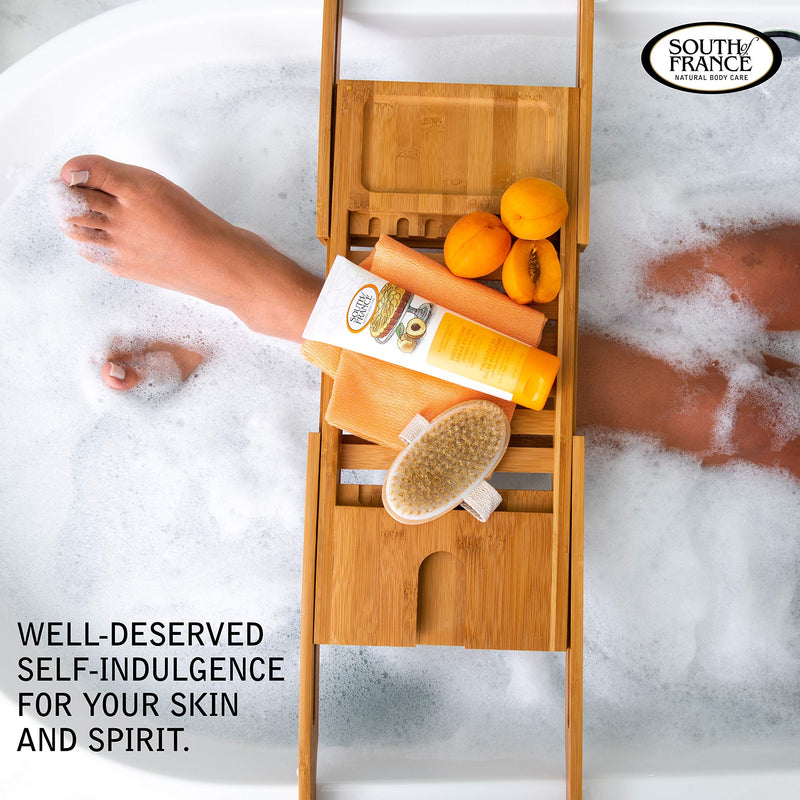 Glazed Apricots Hand & Body Sugar Polish by South of France Natural Body Care | Moisturizing Sugar Scrub for Women | Shea Butter + Sunflower Oil | 8 oz Tube Glazed Apricots 1 Tube - BeesActive Australia