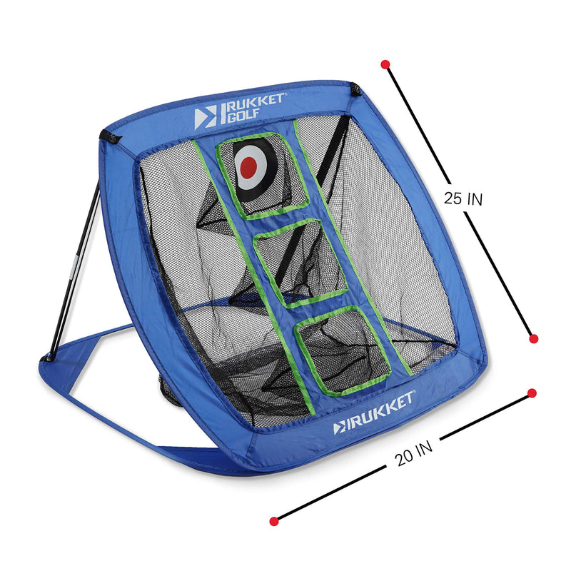 Rukket Pop Up Golf Chipping Net | Choose Standard or Light-Up | Outdoor/Indoor Golfing Target Accessories and Backyard Practice Swing Game | Includes Foam Practice Balls Classic Blue - BeesActive Australia