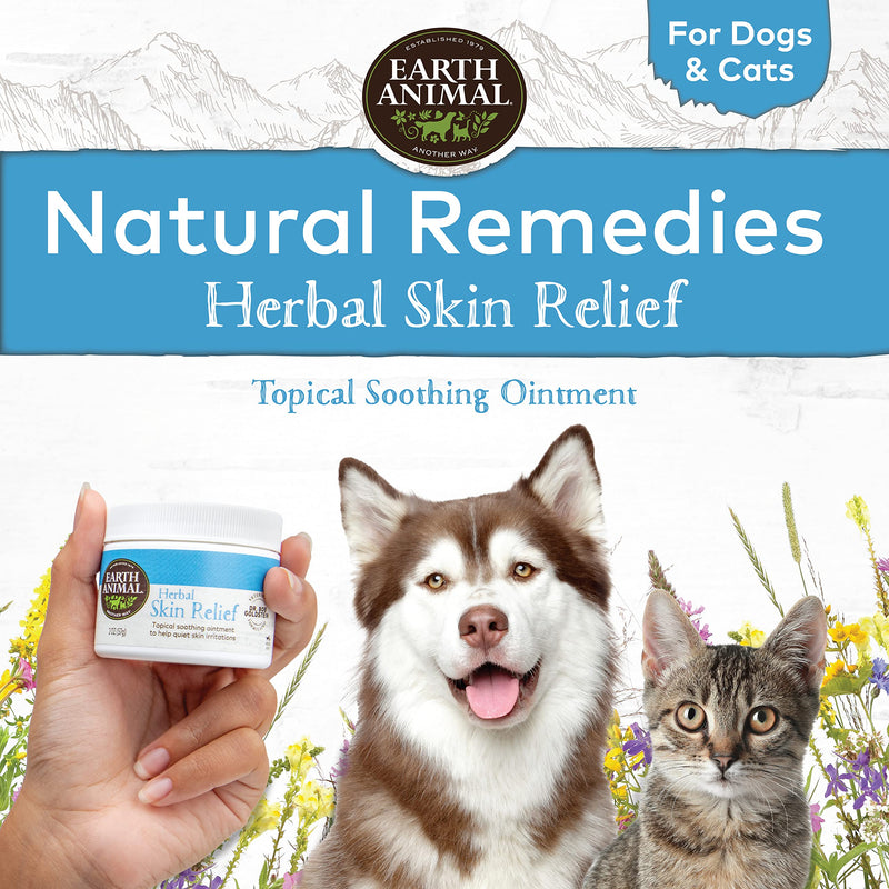 Earth Animal Herbal Balm, Skin and Paw Soother for Dogs and Cats, 2 Ounce - Cat & Dog Itch Relief - BeesActive Australia
