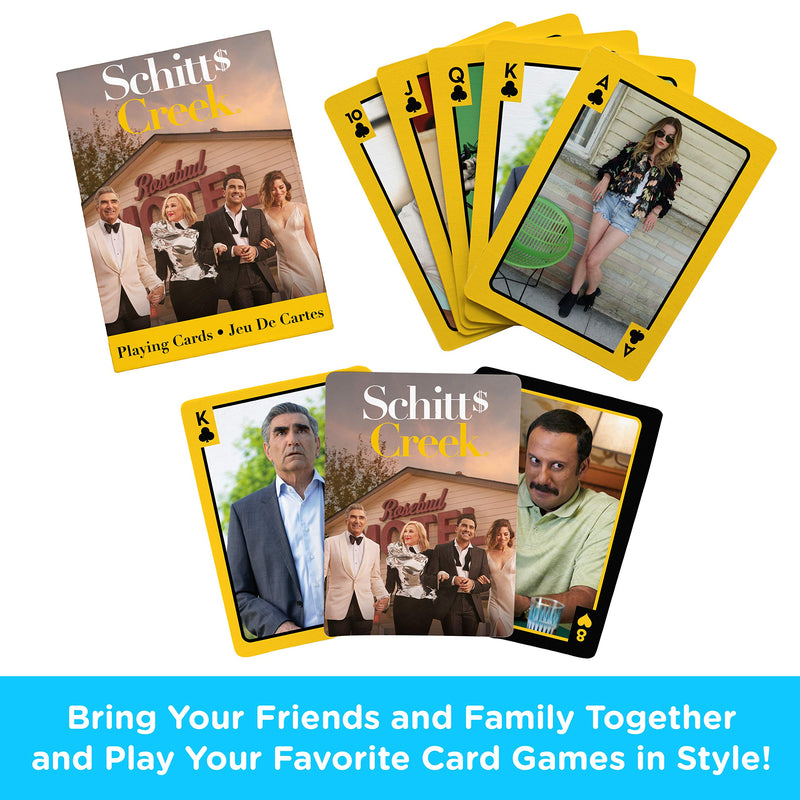 AQUARIUS Schitt's Creek Playing Cards - Schitt's Creek Themed Deck of Cards for Your Favorite Card Games - Officially Licensed Schitt's Creek Merchandise & Collectibles - BeesActive Australia