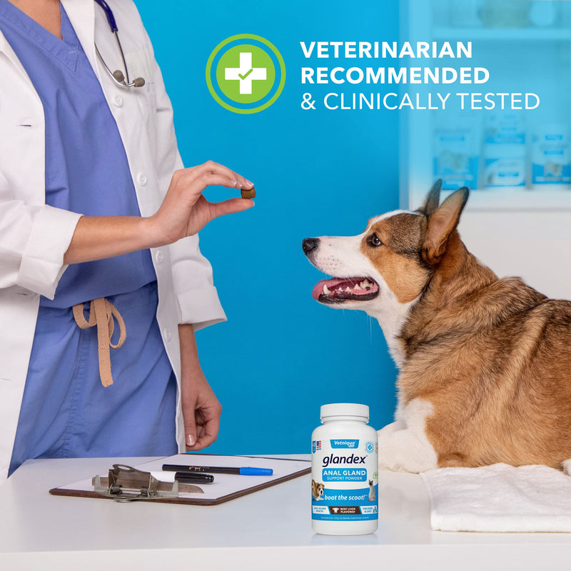 Glandex Dog Fiber Supplement Powder for Anal Glands with Pumpkin, Digestive Enzymes & Probiotics - Vet Recommended Healthy Bowels and Digestion - Boot The Scoot by Vetnique Labs Beef Liver 5.5 oz - BeesActive Australia