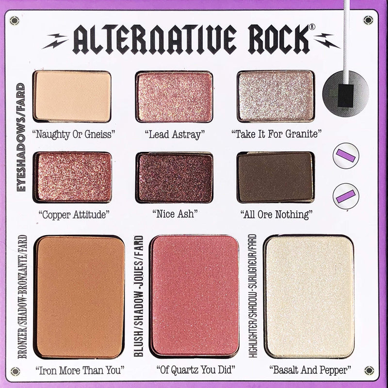 theBalm Alternative Rock Face Palette, Highlighter, Exclusive Shades, Long-Lasting, Durable Cosmetics, Reflective Finishes, Multi-Color 0.085 oz Vol. 1 - BeesActive Australia