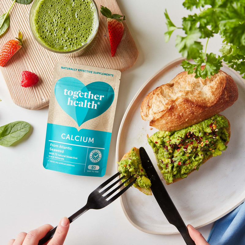 Calcium � Together Health � Seaweed-Based Calcium � 72 Trace Minerals � Vegan Friendly � Made in The UK � 60 Vegecaps Unflavoured 60 Count (Pack of 1) - BeesActive Australia