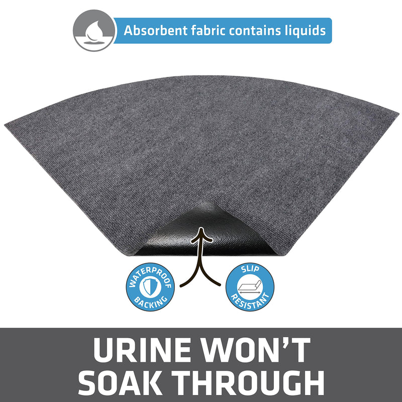 Drymate Cat Litter Trapping Mat, (Ridged Design), Traps Litter & Mess from Box, Soft on Kitty Paws - Absorbent/Waterproof/Urine-Proof - Machine Washable, Durable, (USA Made) 29.5x29.5 Inch (Pack of 1) - BeesActive Australia