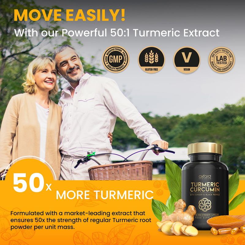 Advanced Turmeric Capsules High Strength 3000mg, Ginger & Black Pepper | ONE per Day | 2 Month Supply | Turmeric and Black Pepper Capsules Locally Made in UK | Turmeric Powder Joint Care Supplements - BeesActive Australia