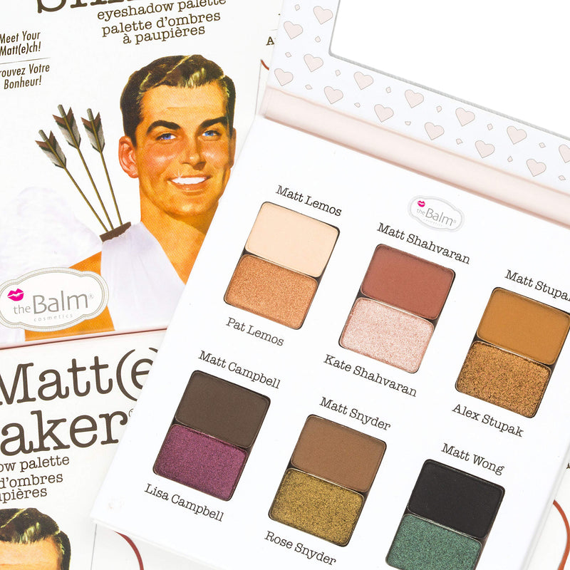 theBalm Meet Matt Shmaker Eyeshadow Palette, Long-Lasting, Highly Pigmented Shades, Easily Blendable, Supernatural Shine Multi-Color 0.34 oz - BeesActive Australia