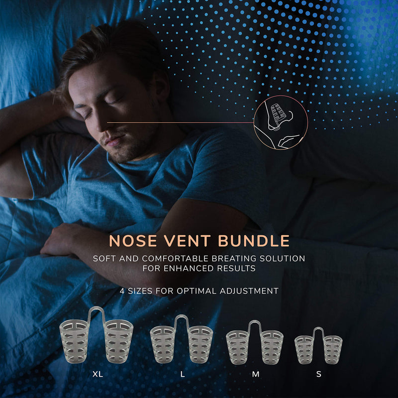Sleep'Z Adjustable Mandibular Advancement Device - Snore Stopper, Snoring Mouth Guard with 4 Nasal Dilators, Sleep Apnea Devices, Anti Snore Mouth Guard, Anti Snoring Devices, Anti Snoring Mouthpiece - BeesActive Australia