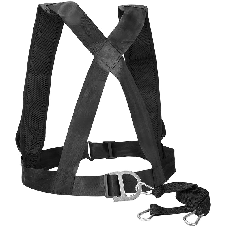 Training Sled Harness Vest with Pull Strap, Tire Pulling Resistance Speed Training Adult to 50" Girth - BeesActive Australia