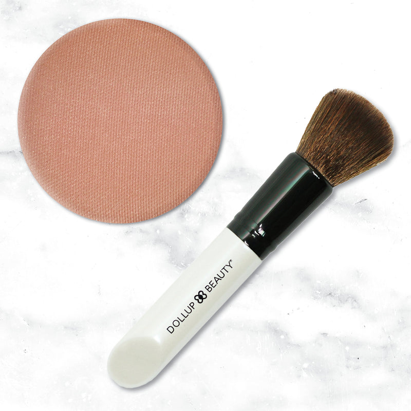 Hang-Tan Beach Bronzer Makeup Set - Includes Bronzer Blush Powder & Bunny Soft Brush. Natural Mineral Matte Finish. Pan Only for use in Magnetic Palette. (Warmth) - BeesActive Australia