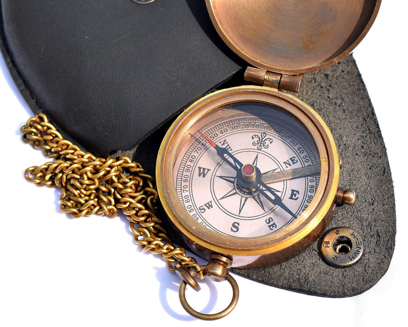 Hiking Backpacking Compass with Case /Thoreau's Go Confidently Quote Engraved with Gift Compass ,Camping Compass, Boy Scout Compass Kids-Professional Field Compass for Map Reading- Best Survival Gifts - BeesActive Australia