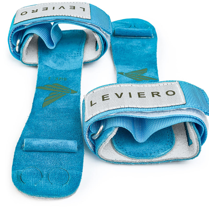 LEVIERO Gymnastics Grips Narrow Nippers/Gymnastic Grips for Girls Youth/Grips for Gymnastics Girls/Gymnastics Grips for Kids with Wrist Bands and Grip Bag/Gymnastics Hand Grips 0 Aqua - BeesActive Australia