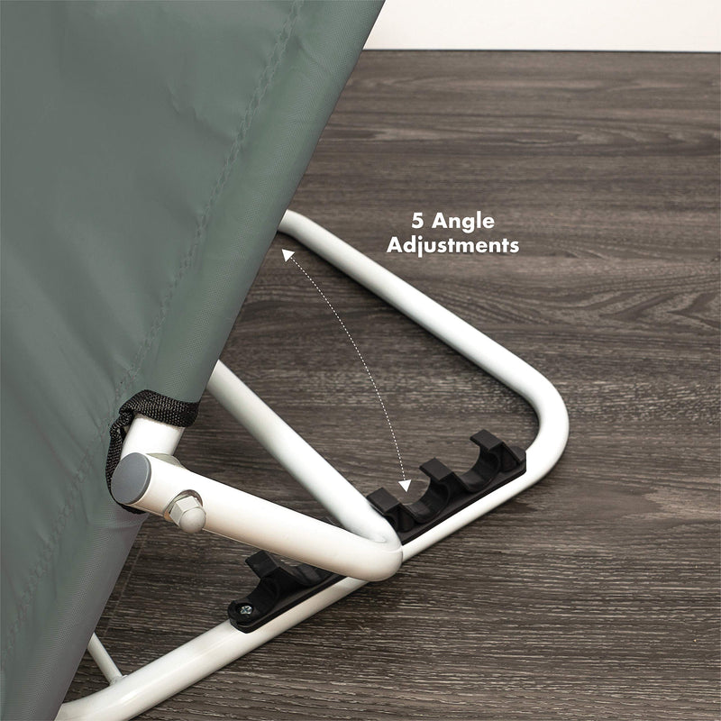 Motionperformance Essentials Heavy Duty Deluxe Disability Healthcare Adjustable Fabric Bed Back Rest Bed Support in Grey - BeesActive Australia