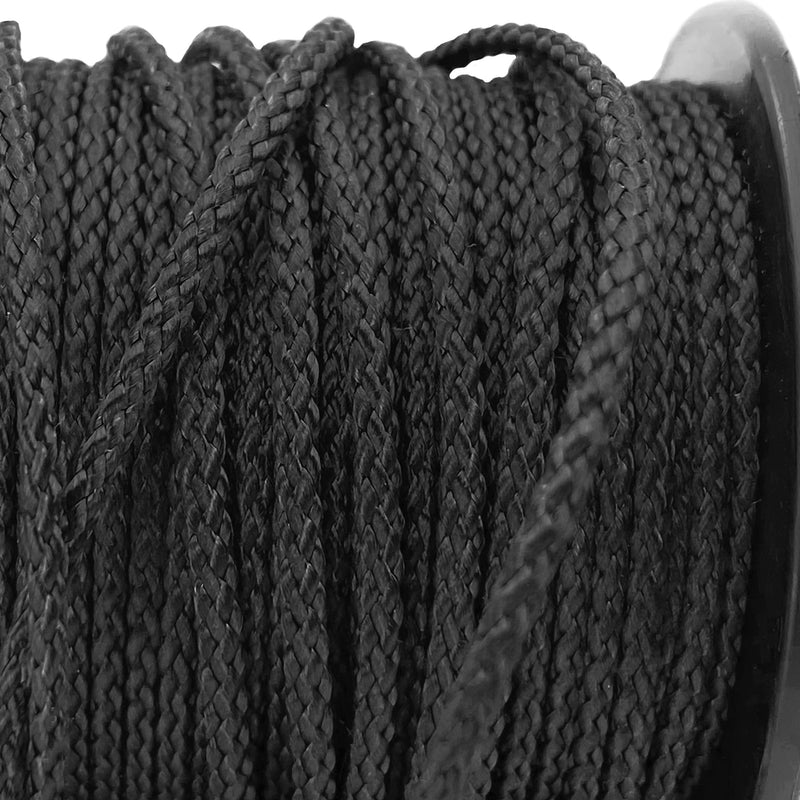 emma kites 100% Black Kevlar Braided Cord (0.4~4.6mm Dia, 50lb~1800lb) High Strength, Abrasion Flame Resistant, Tough Survival Tactical Cord Model Rocket Paracord Snare Line Fishing Assist Cord 50Lbs | 100Ft - BeesActive Australia