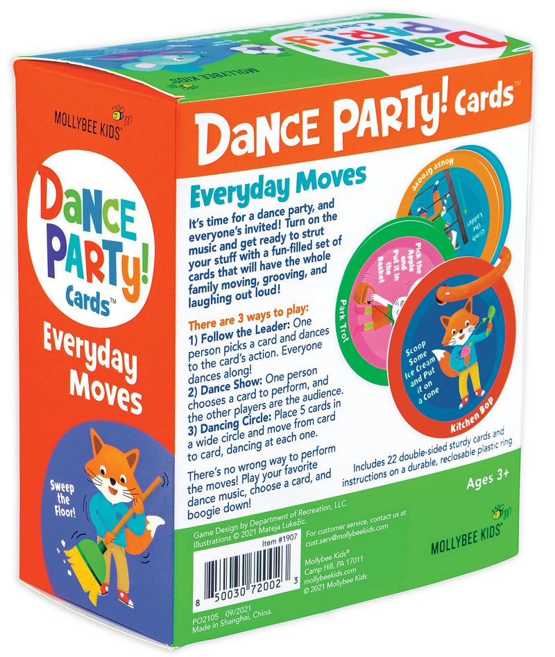 MOLLYBEE KIDS Preschool Dance Party Cards, Everyday Moves - BeesActive Australia