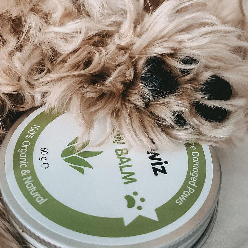 Paw & Nose Balm for Dogs & Cats - Organic & Natural Ingredients - Organic Paw and Nose Balm for Dogs and Cats - Coconut Oil, Shea Butter, Vitamin E & Aloe - BeesActive Australia